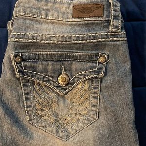 Harley Davidson blue jeans